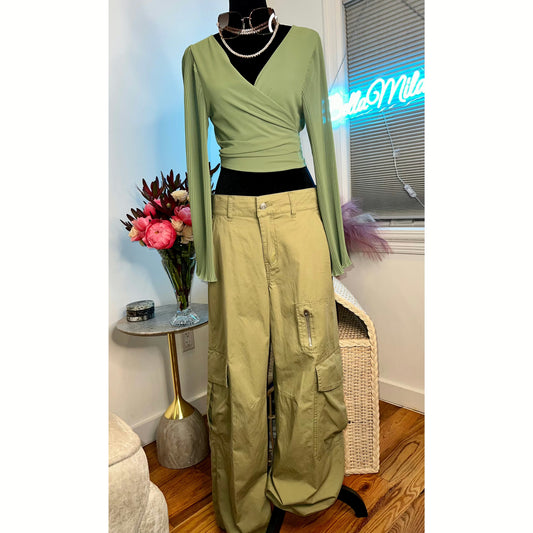 WIDE LEG CARGO PANT