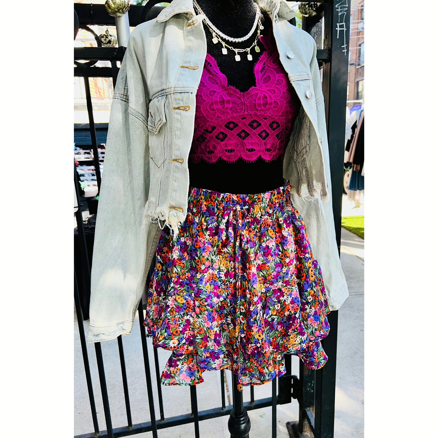 FLORAL MINI SKORT