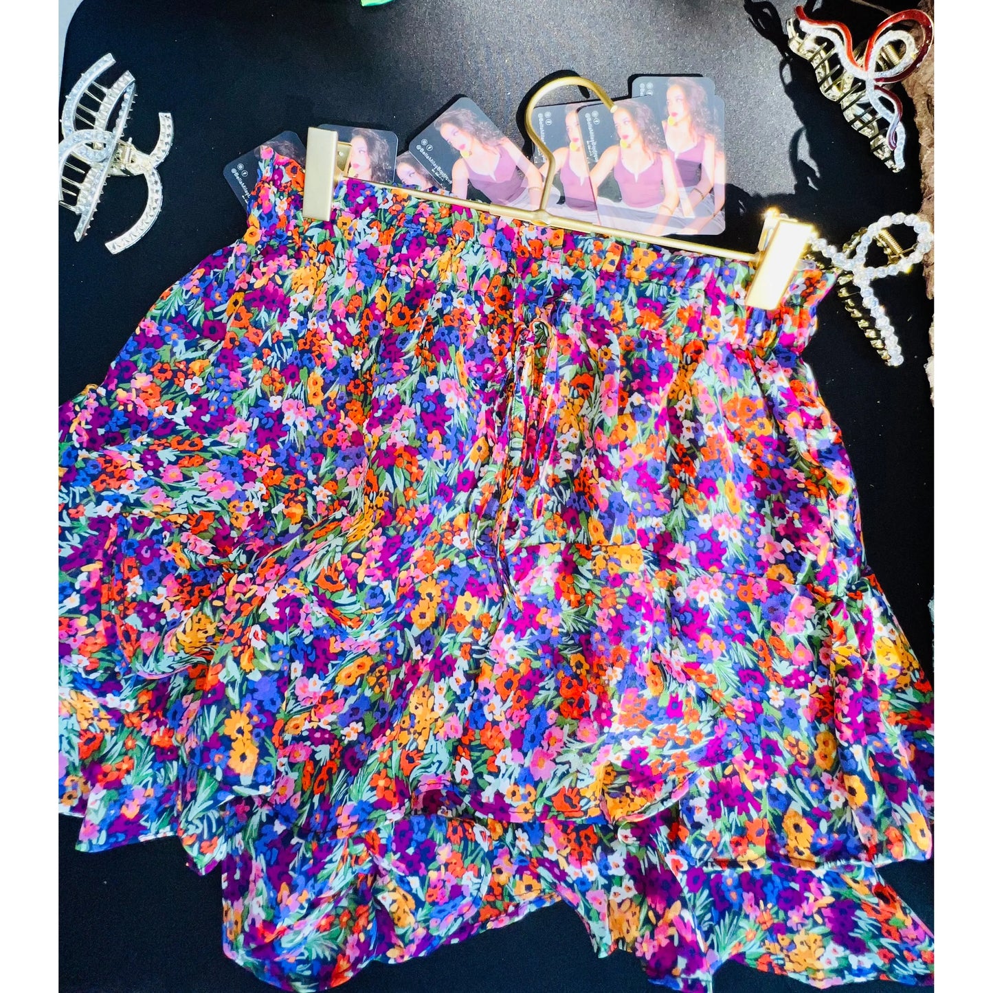 FLORAL MINI SKORT