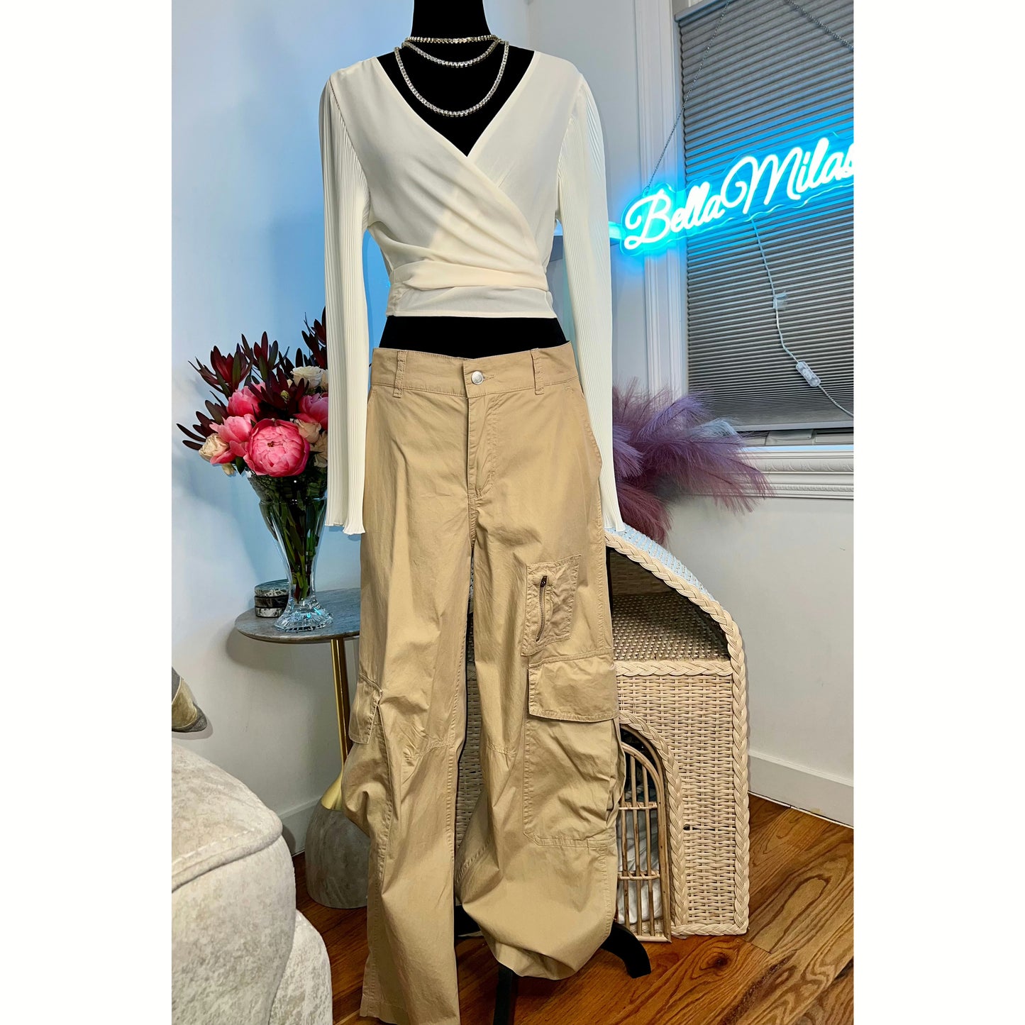 WIDE LEG CARGO PANT