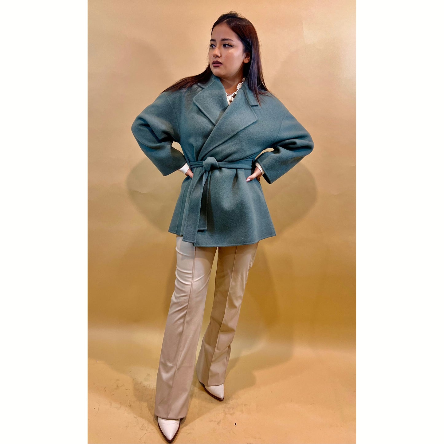 WOOL WRAP COAT