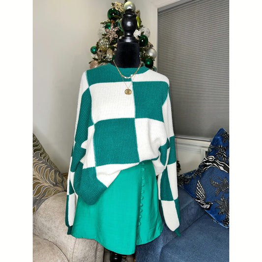 CHECKERED SWEATER