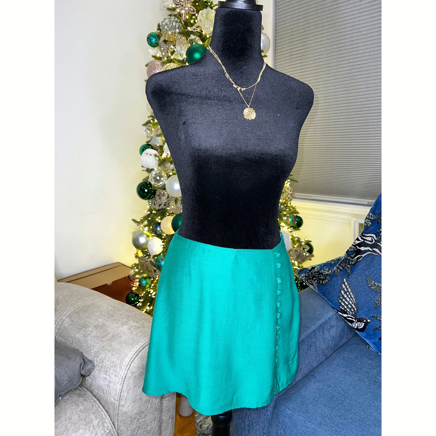 SATIN MINI SKIRT