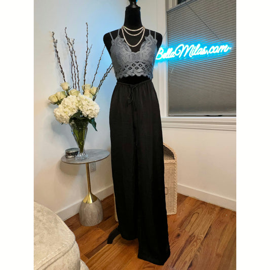 SATIN LOOSE PANTS